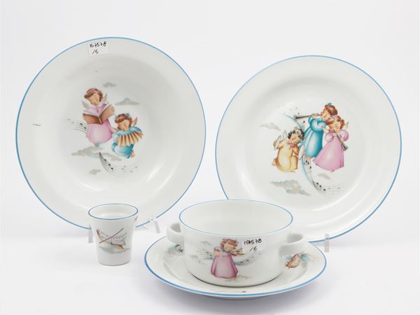Porcelain children's set, Ginori