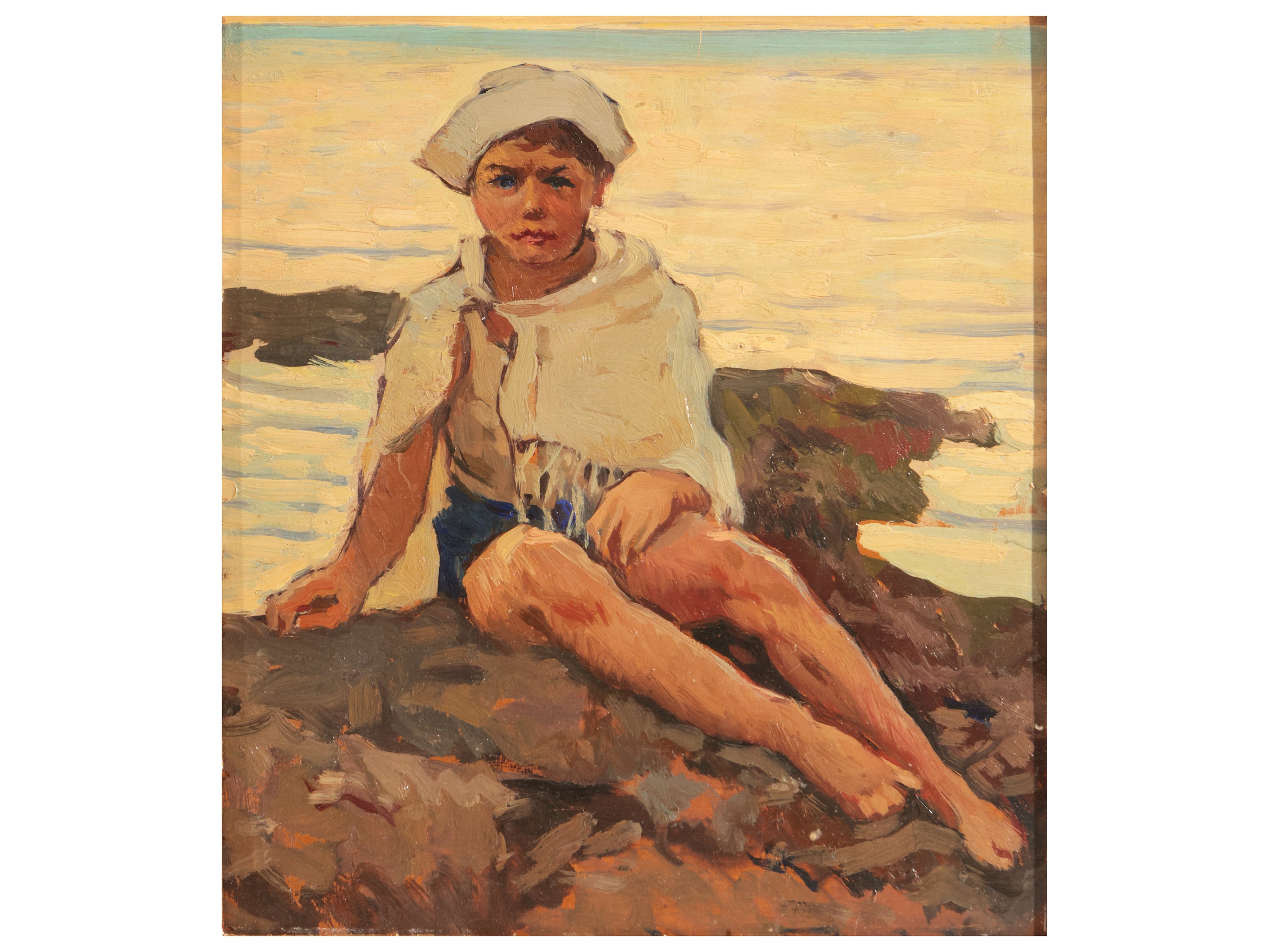 Cafiero Filippelli - Ritratto di Marinaretto in una Marina Toscana 1931