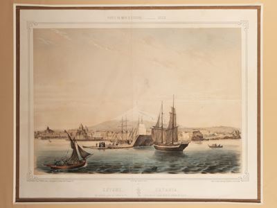 Catane: Vue Général Prise De L'entrée Du Port - Vue Prise Du Port