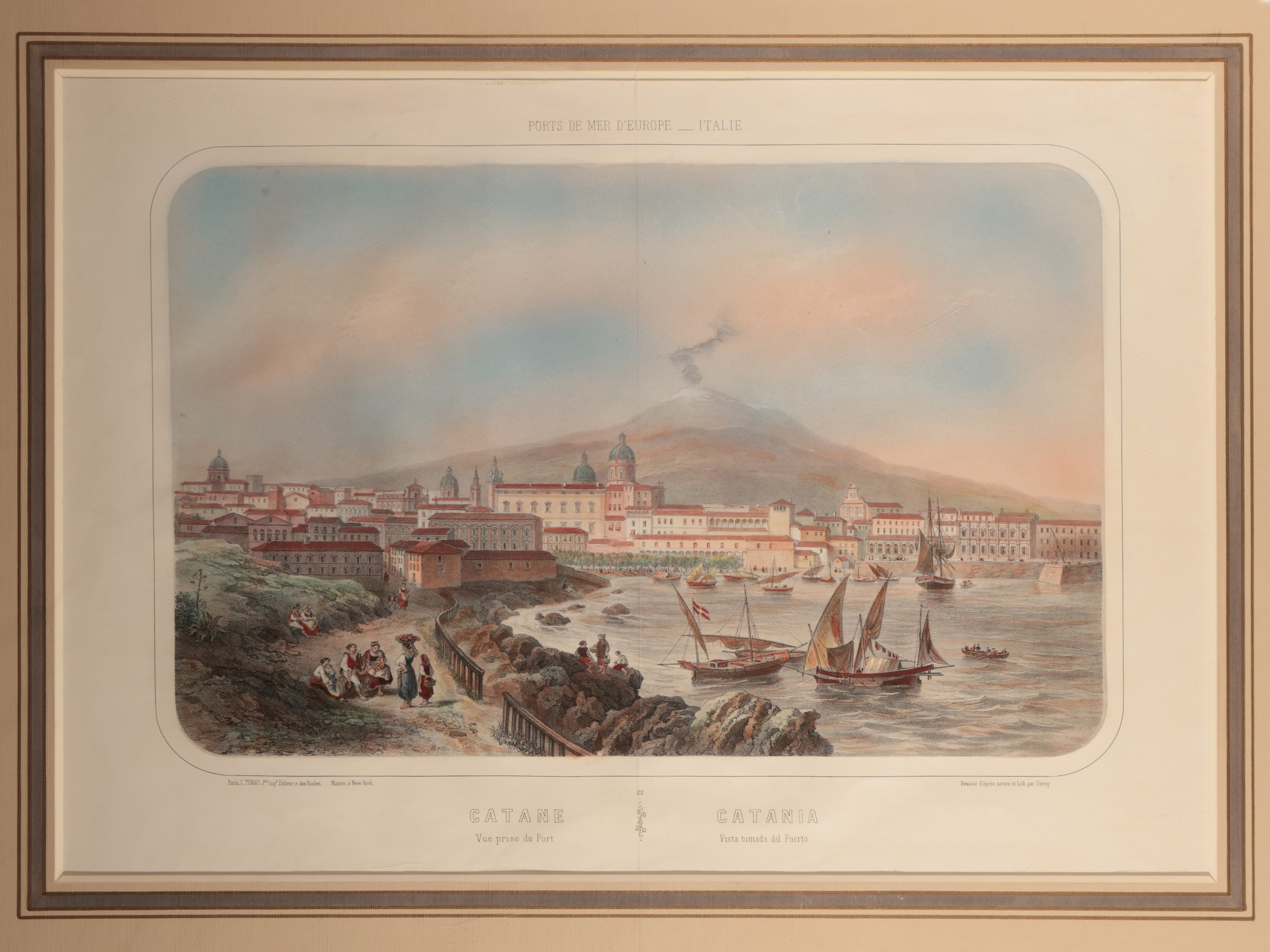 Catane: Vue Général Prise De L'entrée Du Port - Vue Prise Du Port