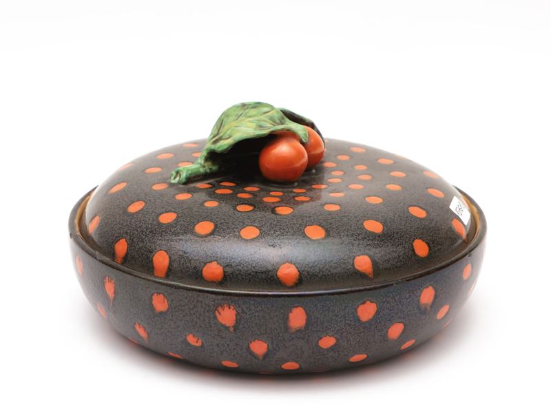 Biscottiera in Ceramica, Manlio Trucco per la Casa Dell'arte