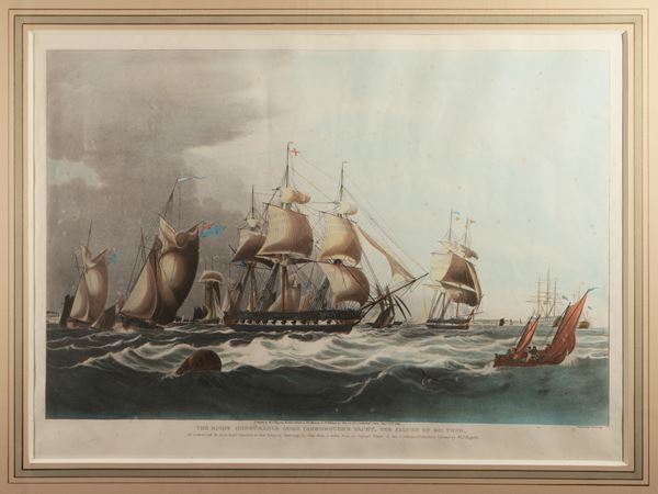 The Right Honourable Lord Yardborough's Yacht - H.C.S. Macqueen off the Start