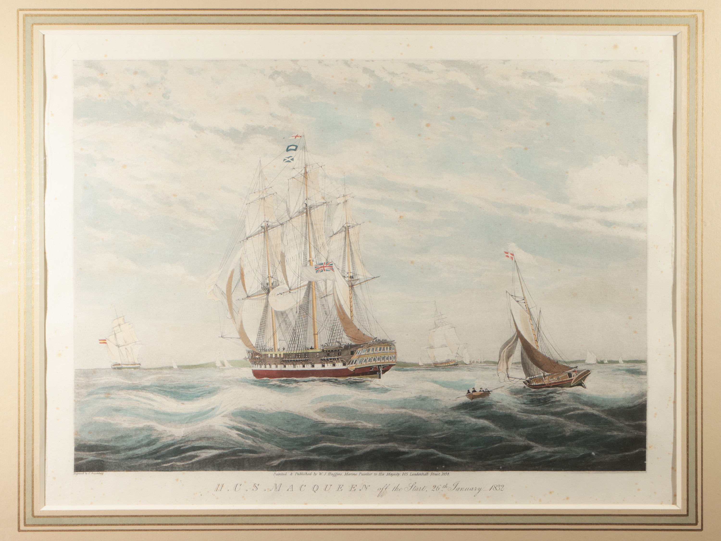The Right Honourable Lord Yardborough's Yacht - h.C.s. Macqueen Off The Start