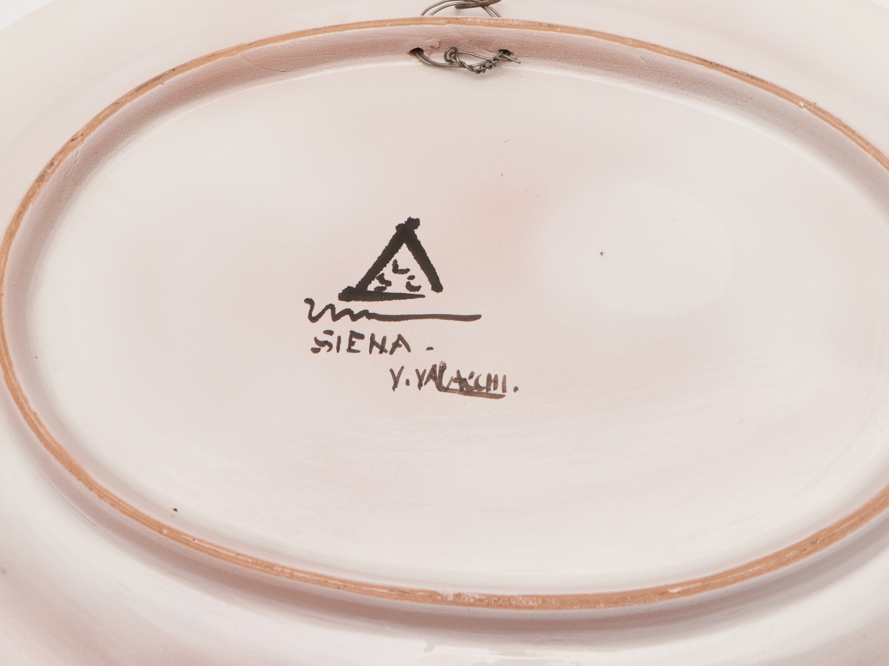 Vassoio da Parata in Terracotta Smaltata