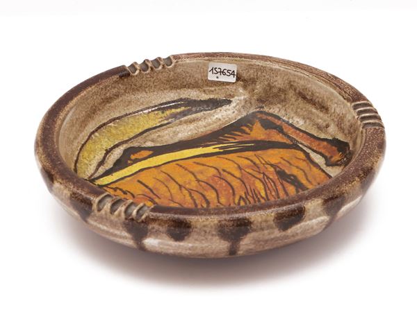 Glazed terracotta bowl, Alvaro Cartei