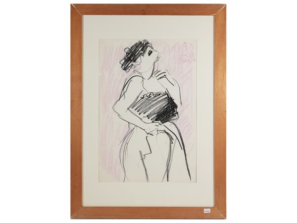 Bruno Paoli - Composizione con fiori 1973 - Figura femminile 1979