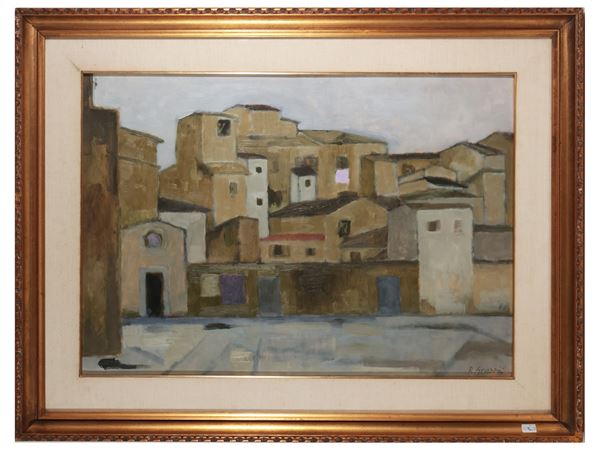 Renzo Grazzini : Paesaggio  - Asta Arte Moderna e Contemporanea - Maison Bibelot - Casa d'Aste Firenze - Milano