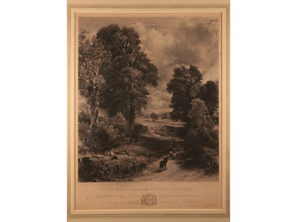 John Constable (1776-1837) e David Lucas (1802-1881) : The Landscape  (XIX secolo)  - Asta Una collezione di stampe - parte I - Maison Bibelot - Casa d'Aste Firenze - Milano