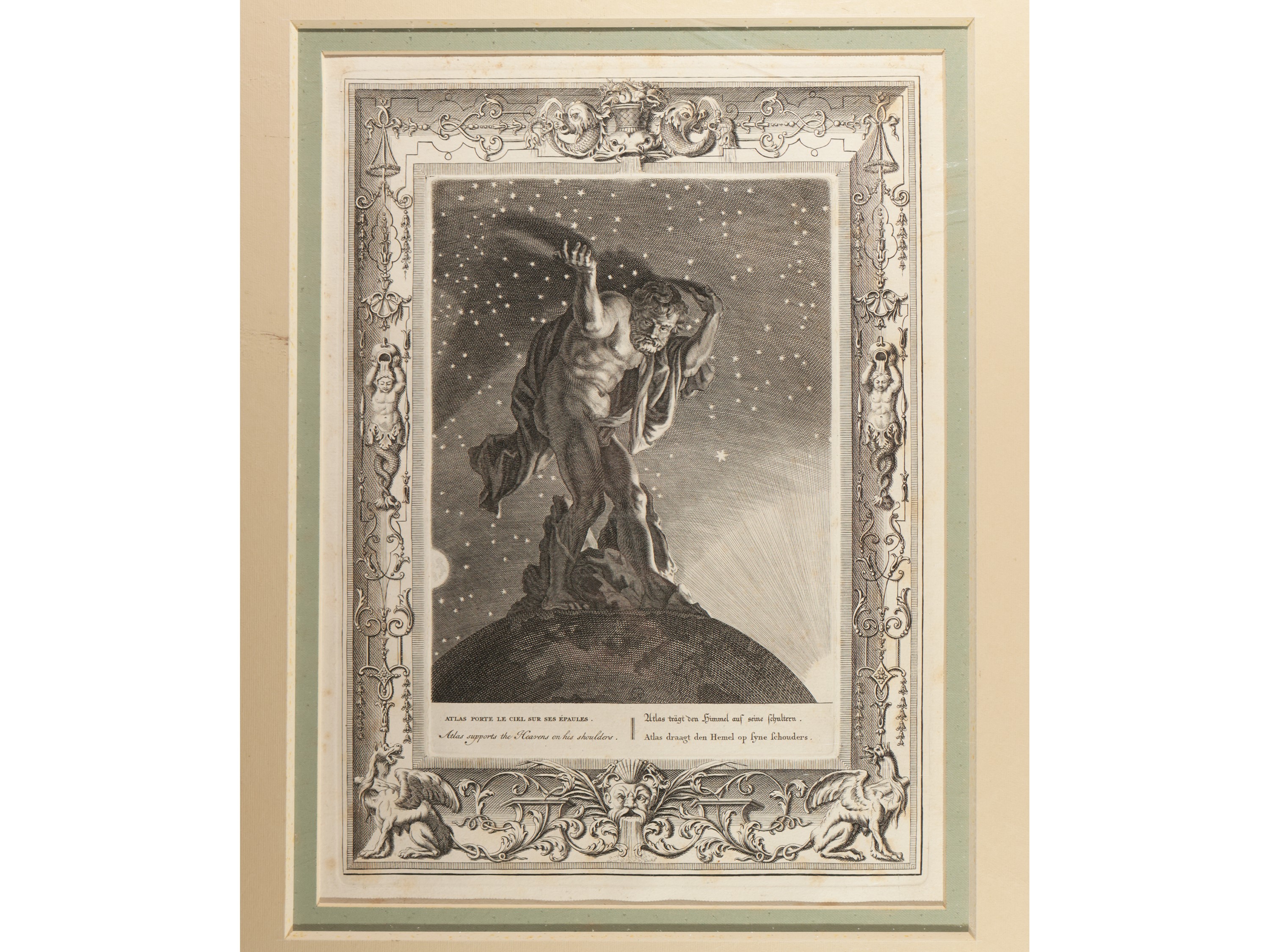 Bernard Picart - Atlas Porte le Ciel Sur Ses Épaules - Cygnus Changé En Cigne - la Lune Et Endymi...
