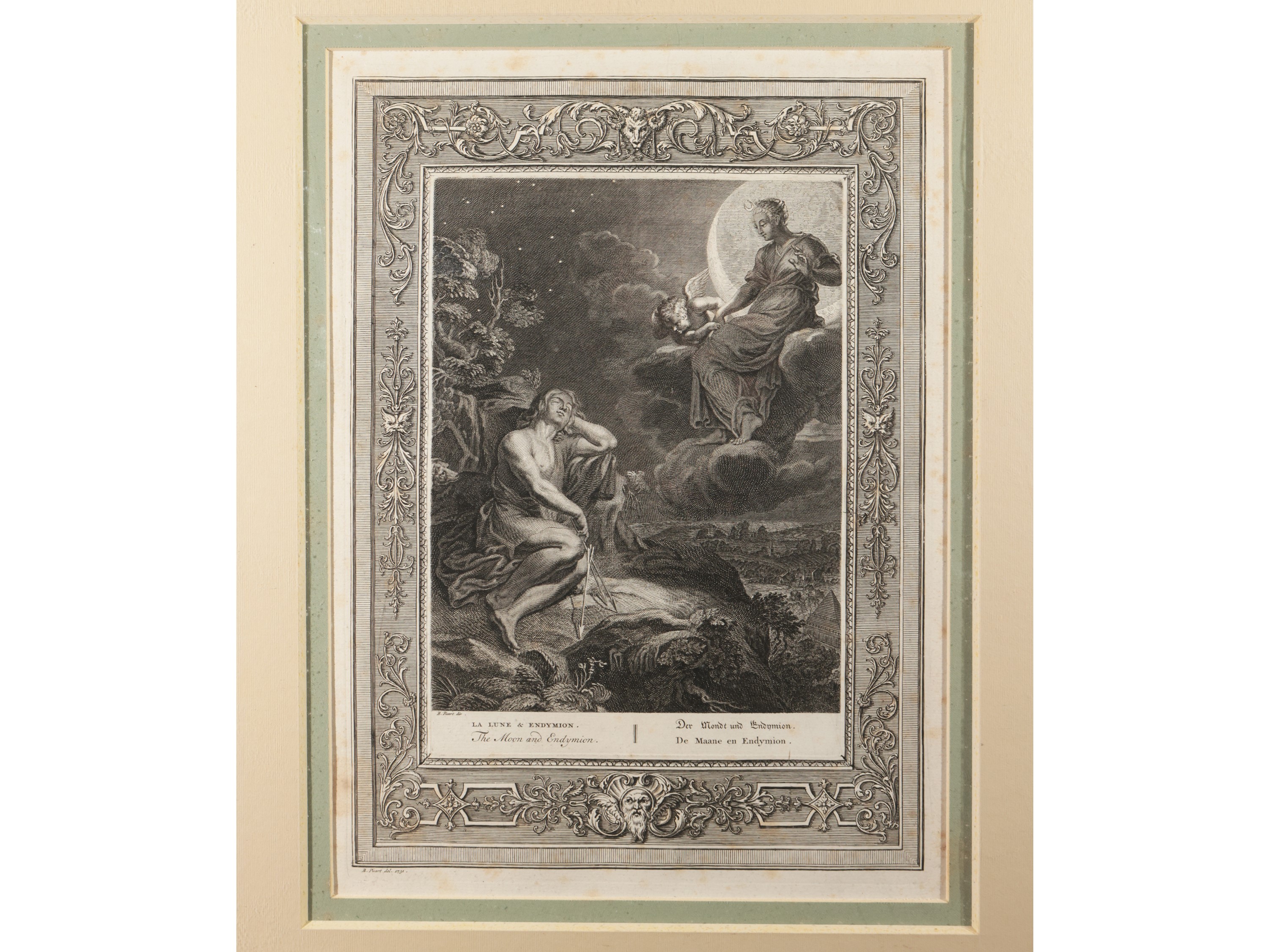 Bernard Picart - Atlas Porte le Ciel Sur Ses Épaules - Cygnus Changé En Cigne - la Lune Et Endymi...