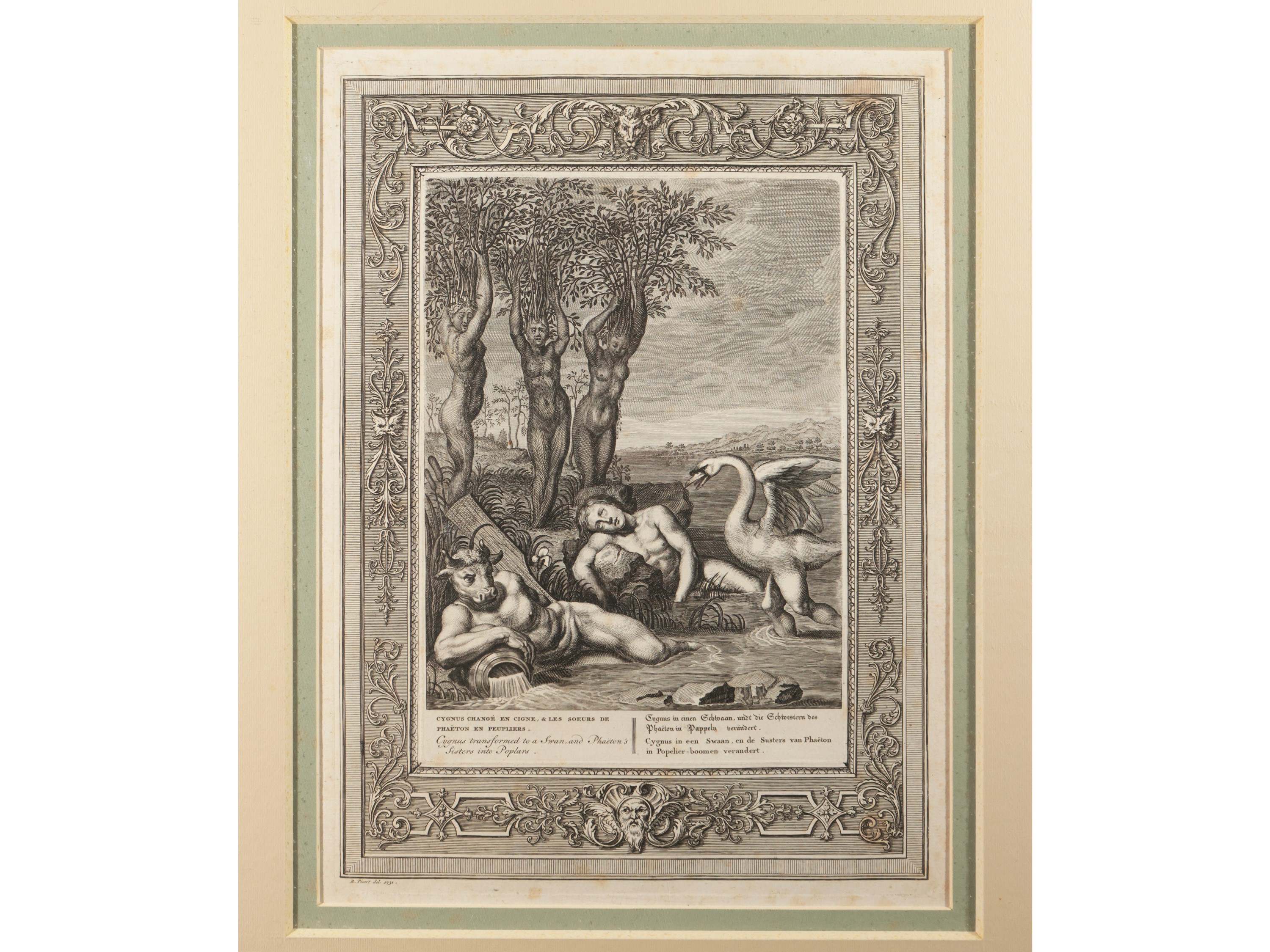 Bernard Picart - Atlas Porte le Ciel Sur Ses Épaules - Cygnus Changé En Cigne - la Lune Et Endymi...