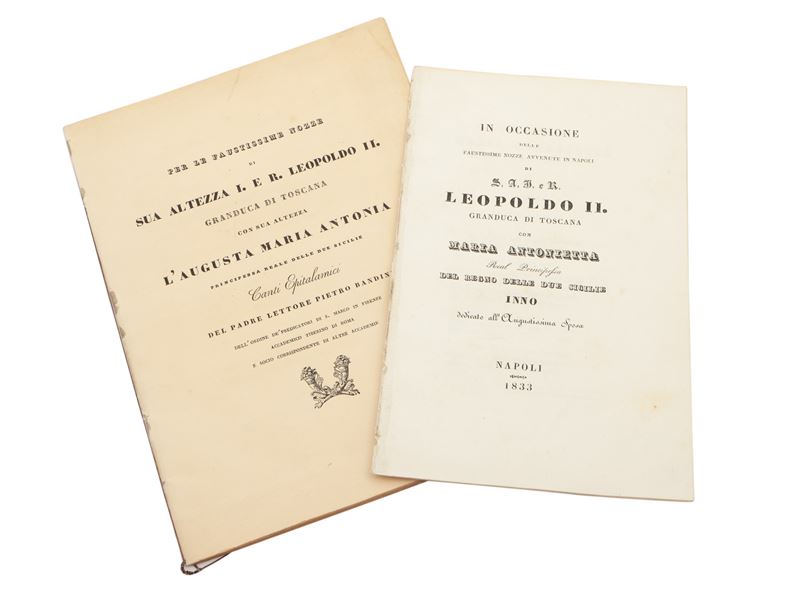 Per le Faustissime nozze/DI/sua Altezza I. e R. Leopoldo II