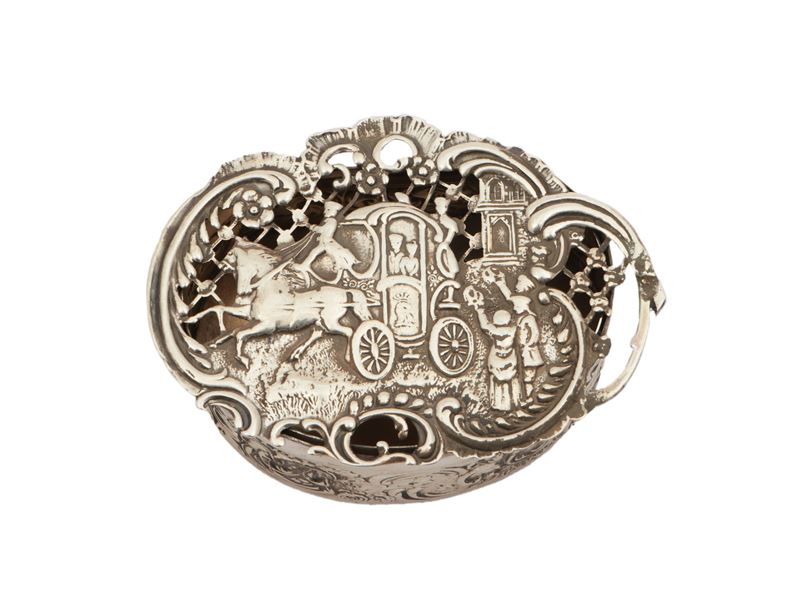 Scatola Portaessenze in Argento, Londra 1904