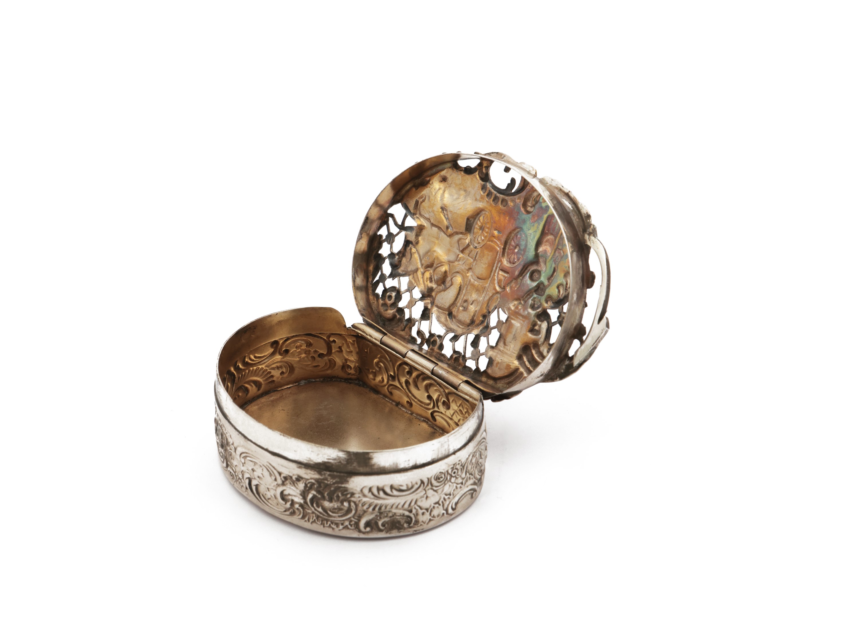 Scatola Portaessenze in Argento, Londra 1904