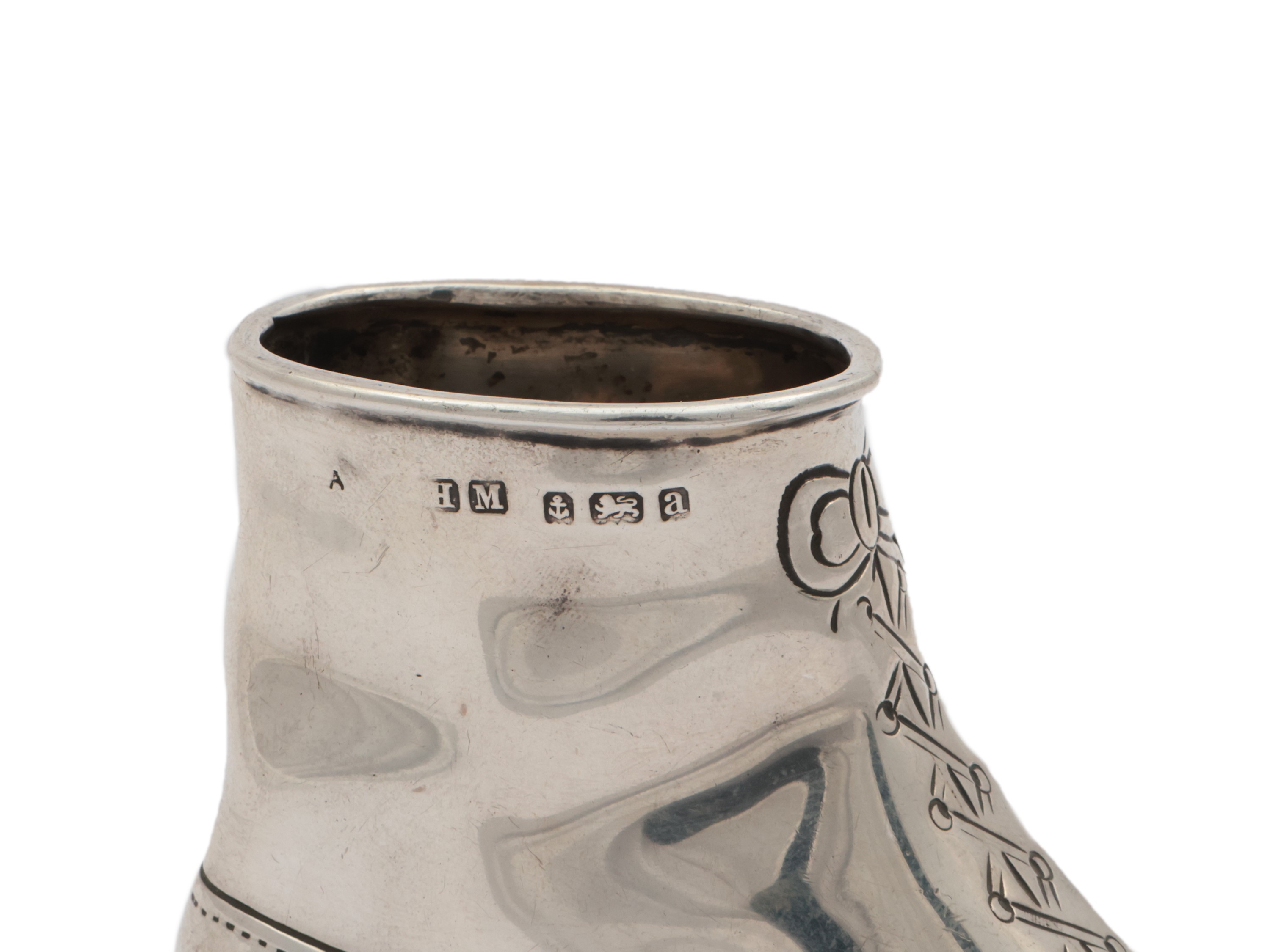 Stivaletto in Miniatura in Argento, Birmingham 1900