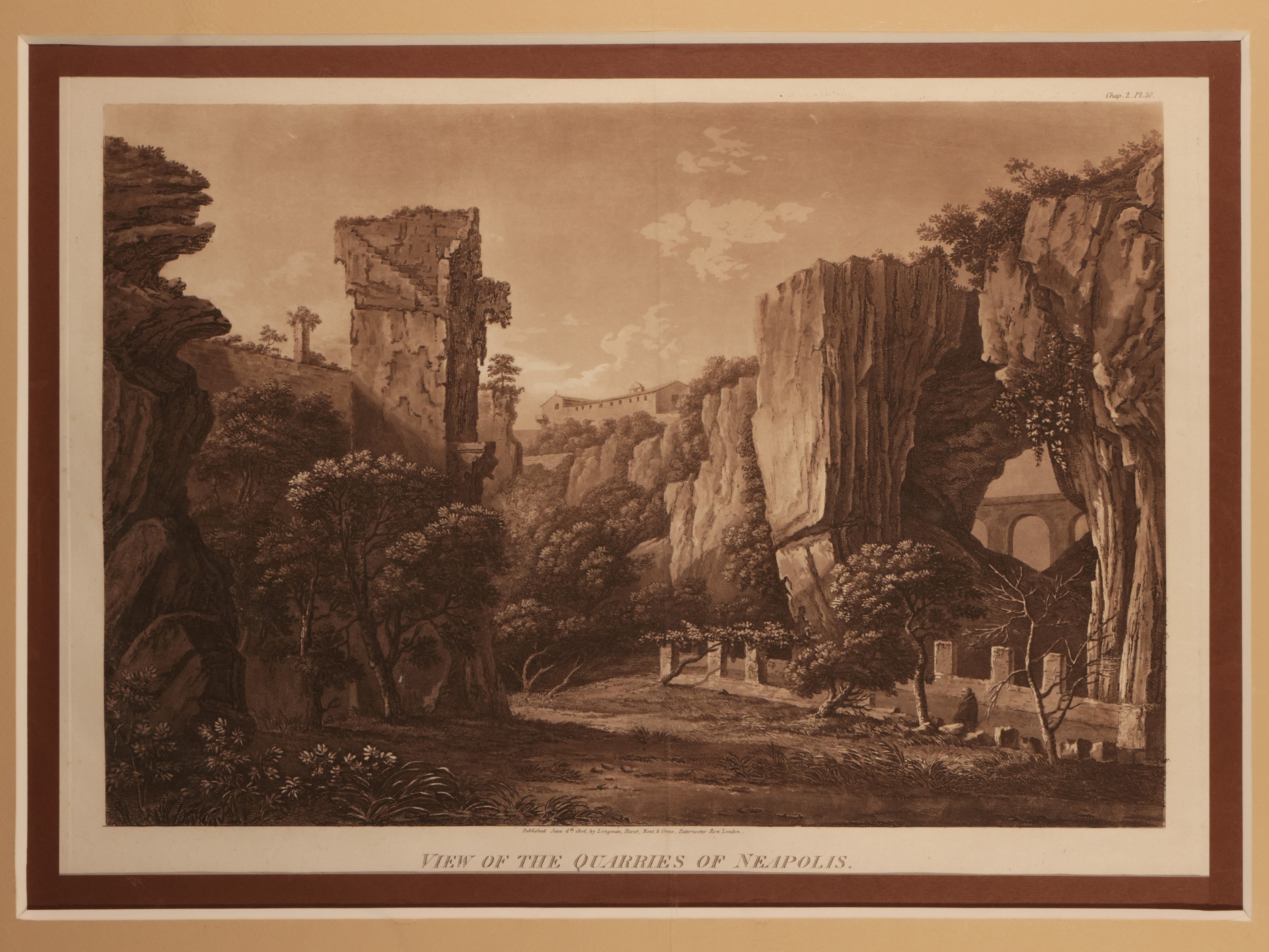 William Wilkins - The Fontaine Cyane - View Of The Quarries Of Neapolis