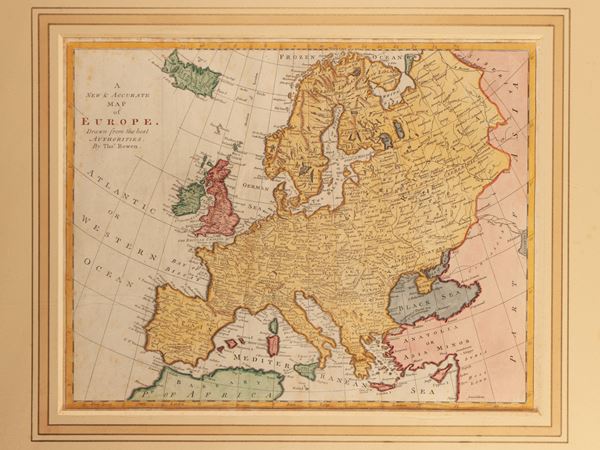 A New & Accurate Map of Europe  (XVIII secolo)  - Asta Una collezione di stampe - parte I - Maison Bibelot - Casa d'Aste Firenze - Milano