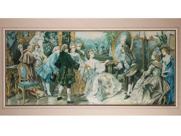Il dipinto  (Fine del XIX secolo)  - Asta Galanterie e curiosità - Maison Bibelot - Casa d'Aste Firenze - Milano