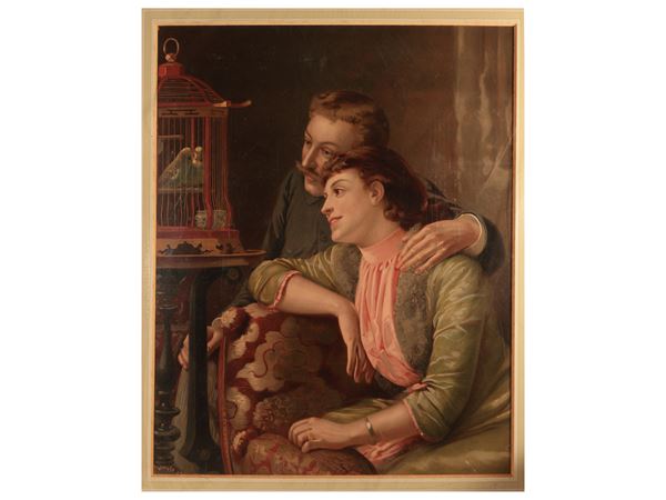 I pappagalli  (XIX secolo)  - Asta Una collezione di stampe - parte I - Maison Bibelot - Casa d'Aste Firenze - Milano