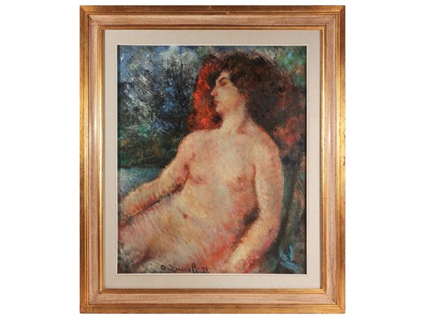 Oreste Zuccoli : Nudo femminile 1975  - Asta Arte Moderna e Contemporanea - Maison Bibelot - Casa d'Aste Firenze - Milano