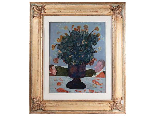 Antonio Possenti : In campagna, Anni Ottanta  - Asta Arte Moderna e Contemporanea - Maison Bibelot - Casa d'Aste Firenze - Milano