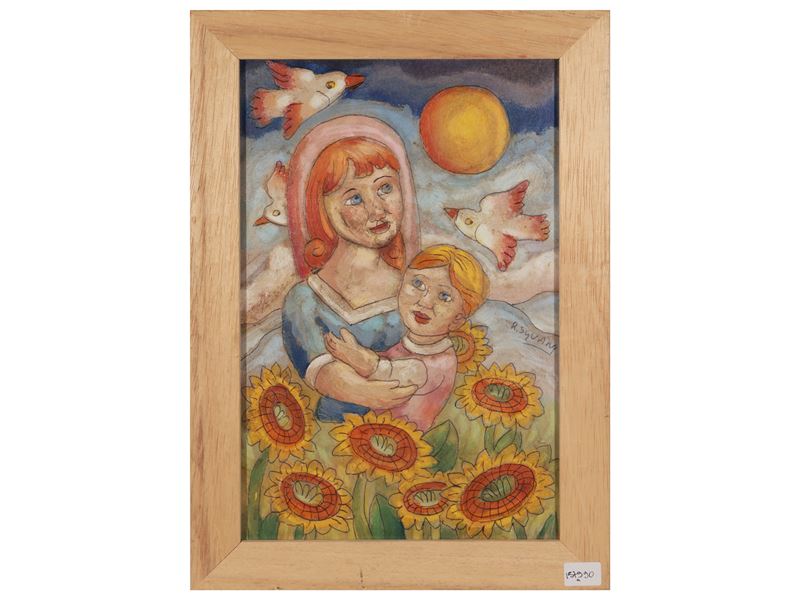 Maternità tra i girasoli