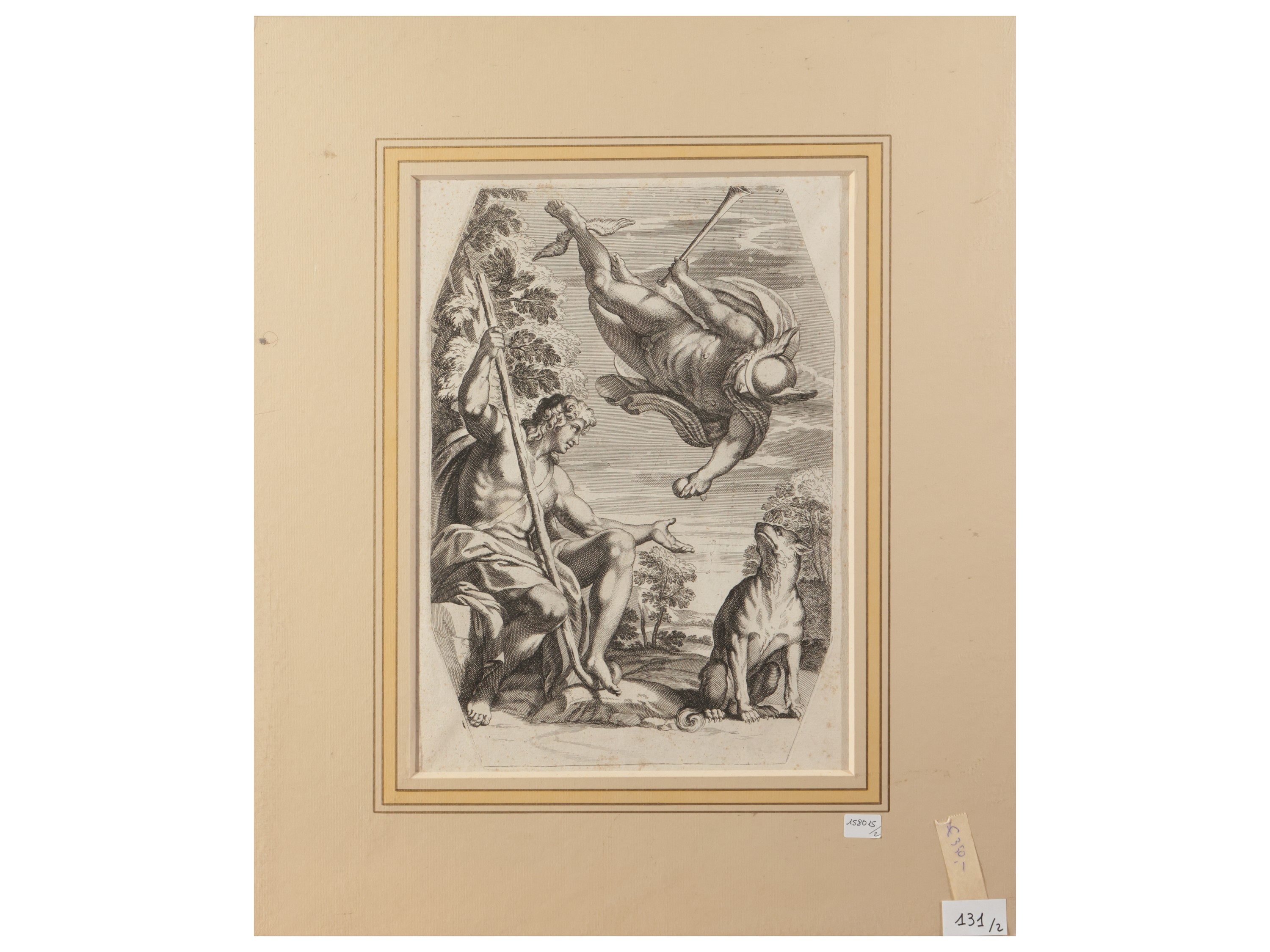 François Poilly - Il Pomo di Paride - Pan e Diana