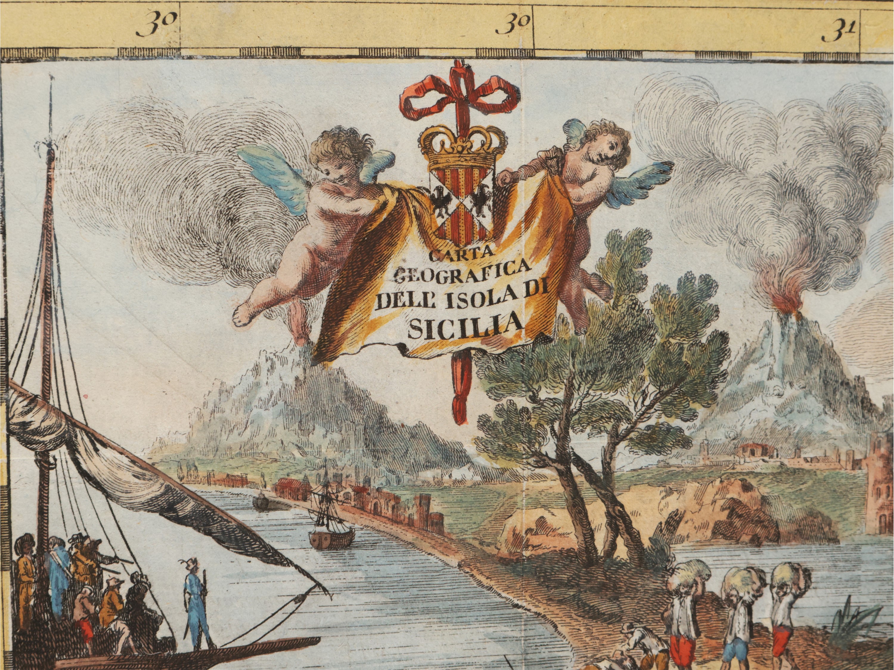Thomas Salmon - Carta Geogragfica Dell'isola di Sicilia 1762