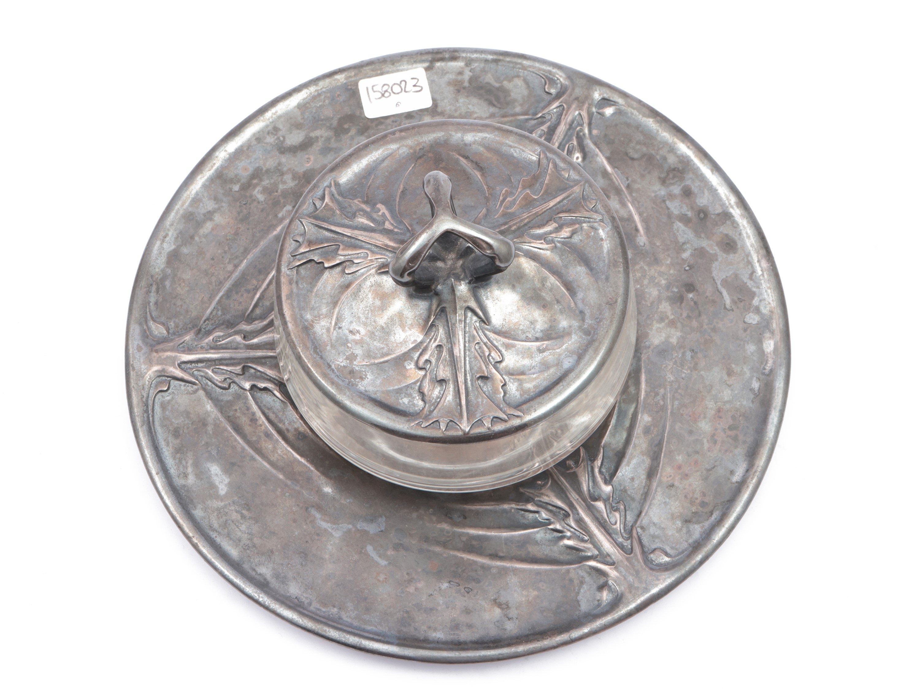 Formaggiera Art Decò in metallo argentato, Renaud & J. Clermont