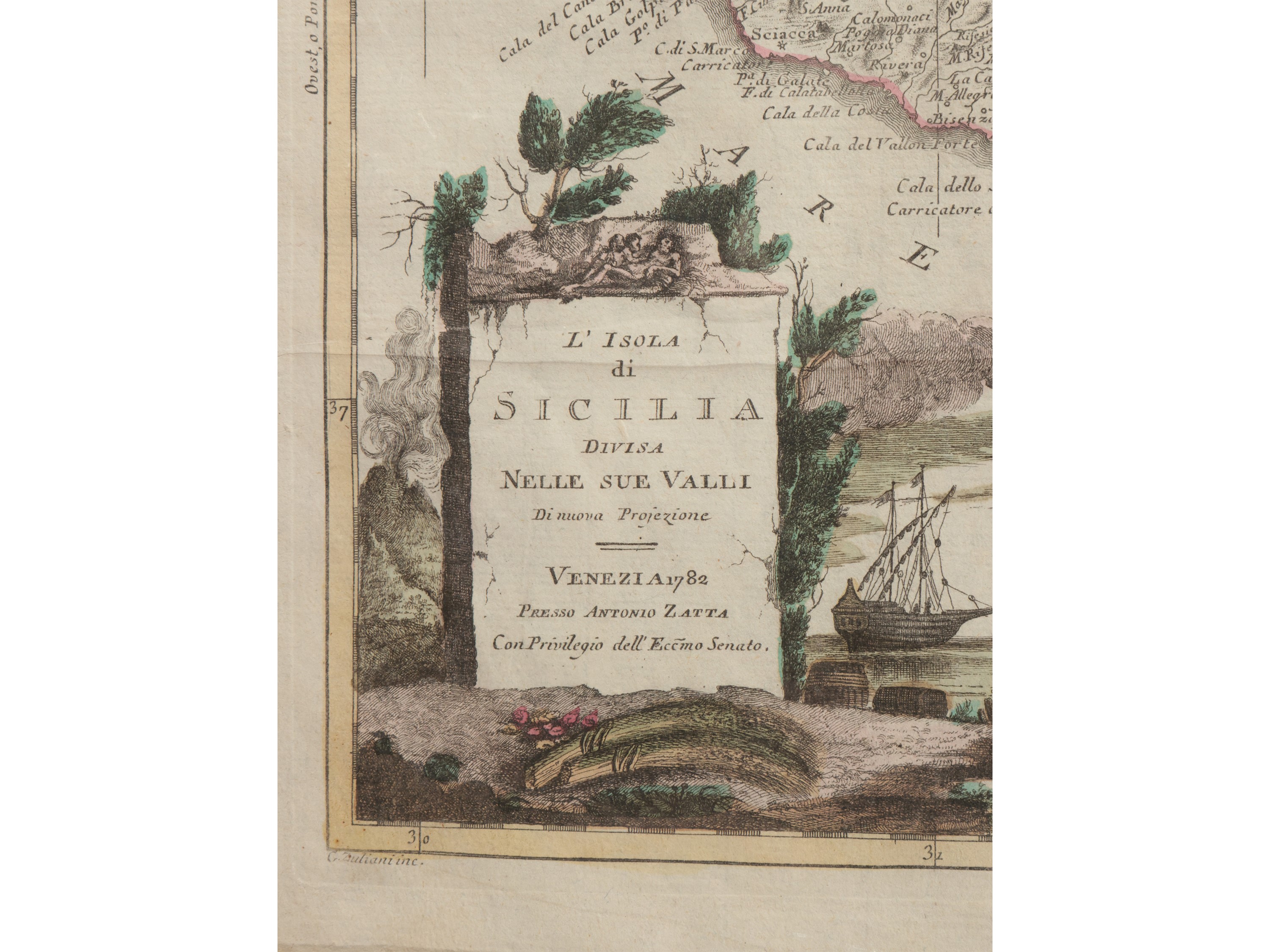 L'isola di Sicilia Divisa nella Sue Valli