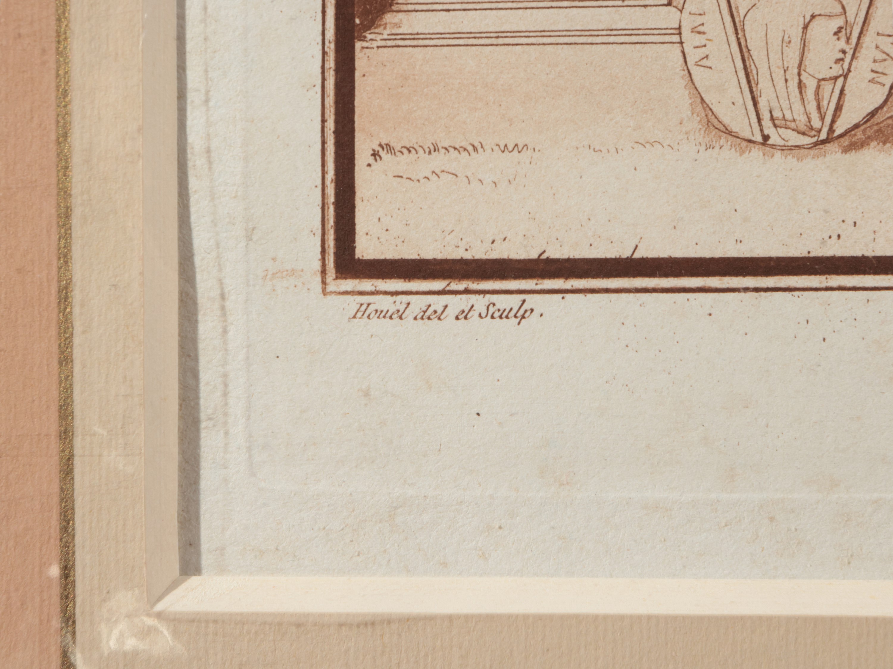 Jean-pierre-louis-laurent Houel - Vue Des Restes Du Pont Antique De Lilybée