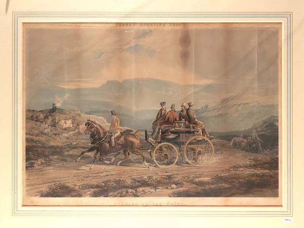 Going to the moors  (XIX secolo)  - Asta Una collezione di stampe - parte I - Maison Bibelot - Casa d'Aste Firenze - Milano