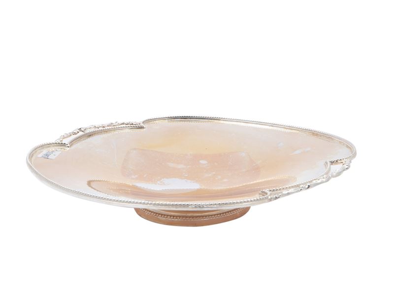 Alzata centrotavola in argento