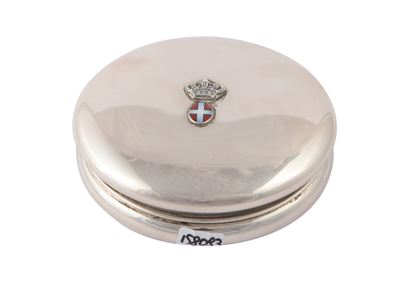 Tabacchiera Sabauda in Argento, Ciardetti Firenze, Anni Quaranta Circa