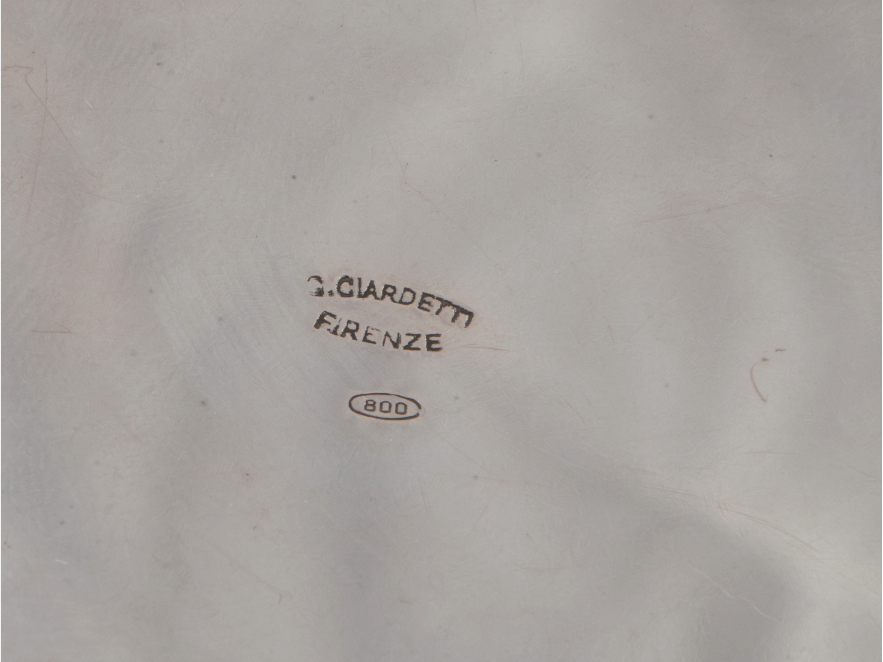 Tabacchiera Sabauda in Argento, Ciardetti Firenze, Anni Quaranta Circa