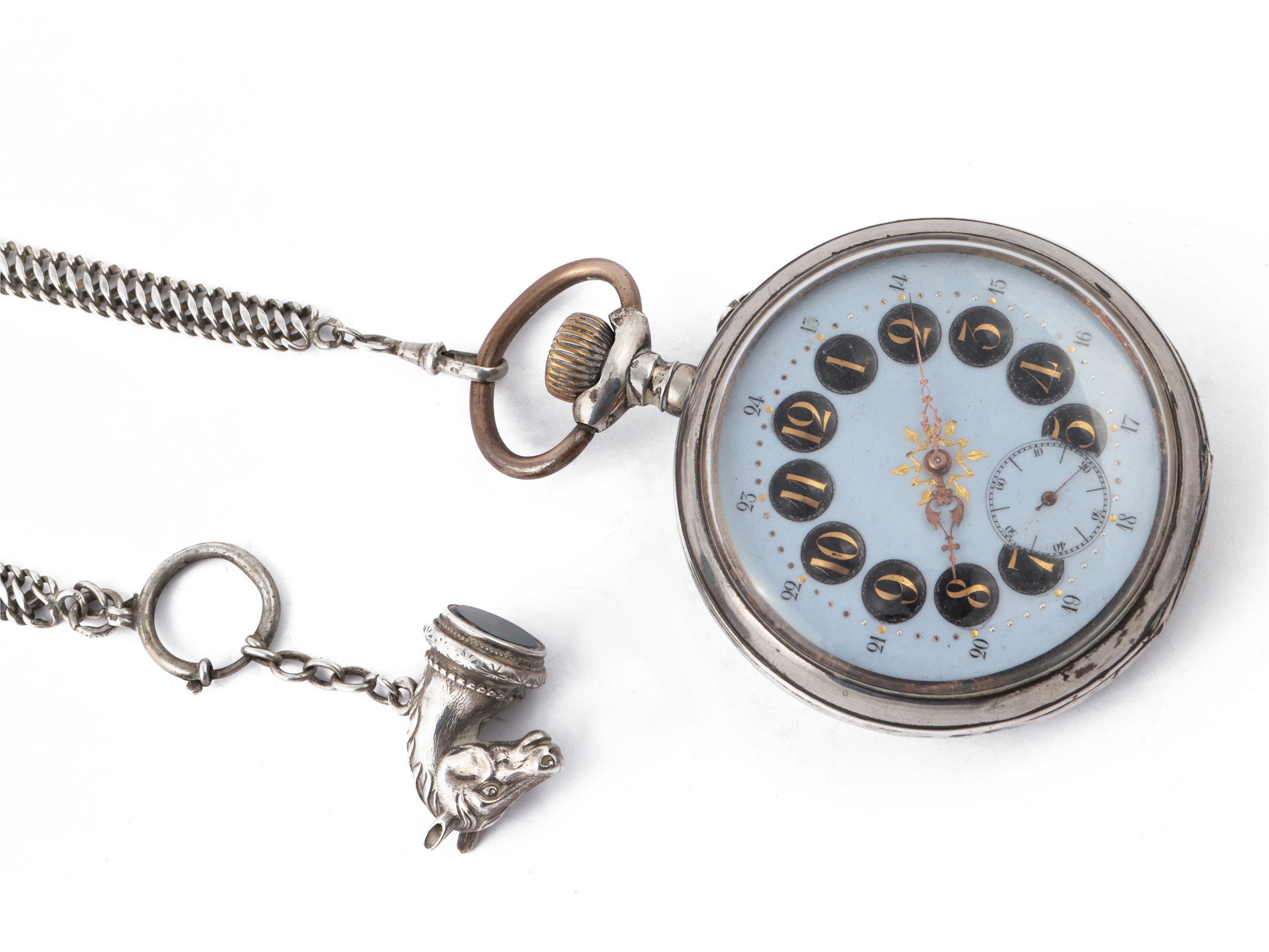 Orologio da Tasca da Ferroviere in Argento, Inizio del XX Secolo