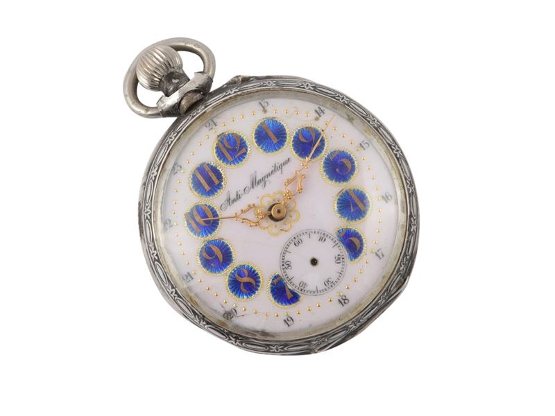 Orologio da Tasca da Ferroviere in Argento, Inizio del XX Secolo