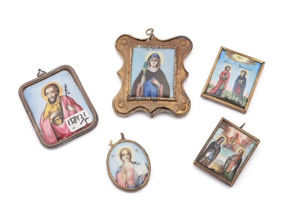 Collection of devotional images, Russia 19th/20th century