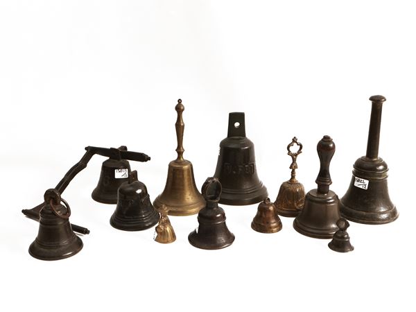 Collection of vintage bells and bells