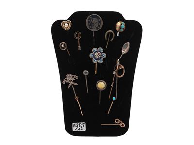 Assortimento di Sedici Spilloni D'epoca