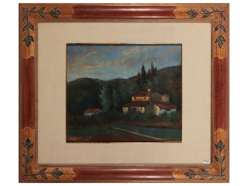 Nino Tirinnanzi - Veduta di Casolari 1983