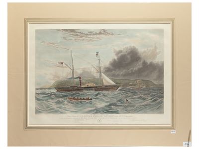 This View Of h.M. Steam Frigate "geyser", When Off M.t Edgecombe