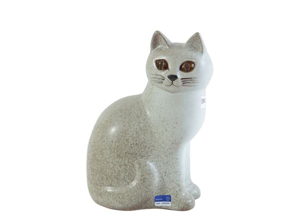 Gatto in ceramica, Lisa Larson Studio per Gustavsberg