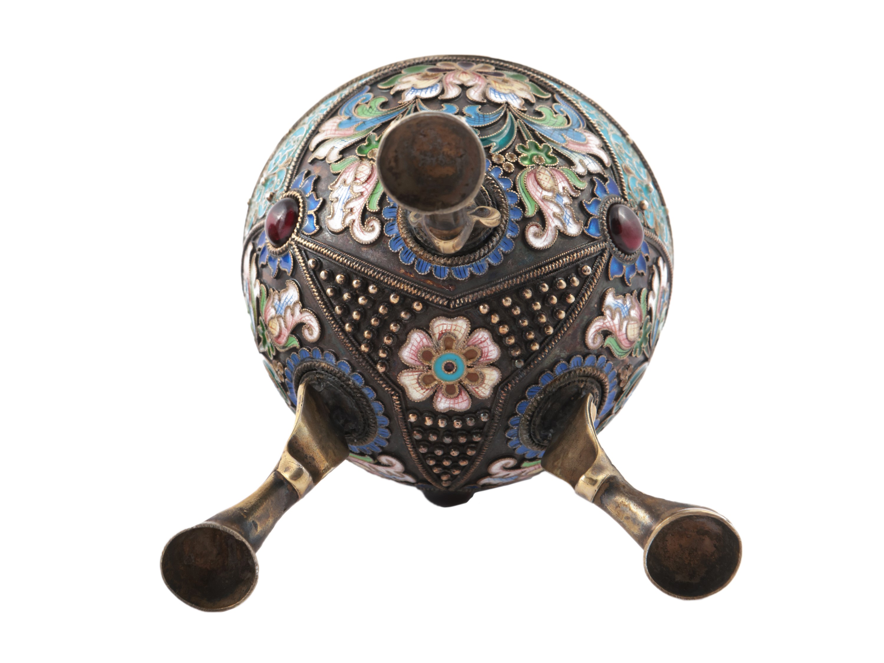 Uovo in Argento e Smalti Cloisonné, Ivan Zakharov, Mosca 1908-1917