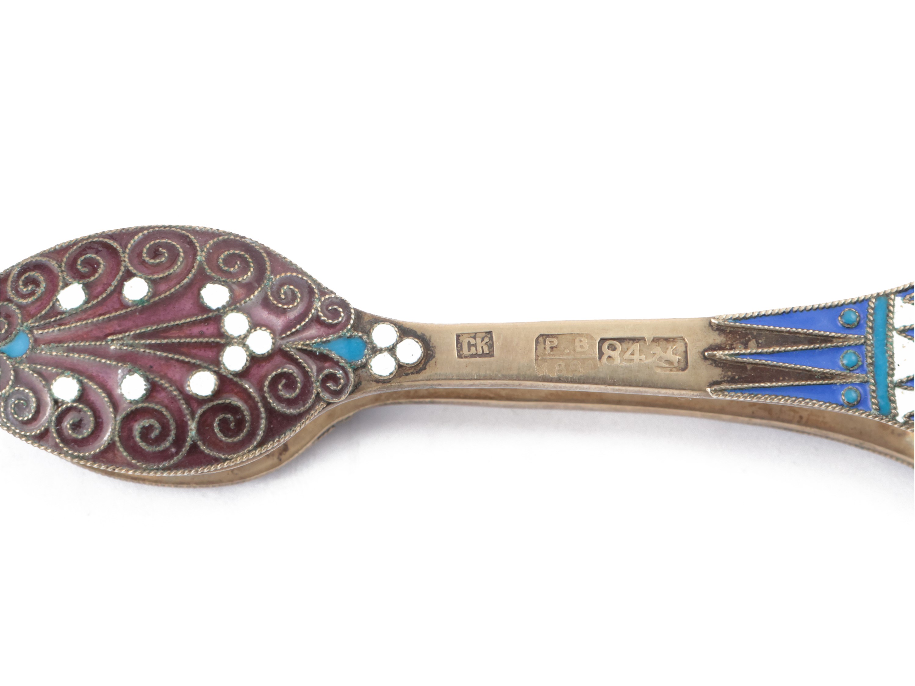 Zuccheriera in Argento e Smalti Coisonné, Mosca 1891
