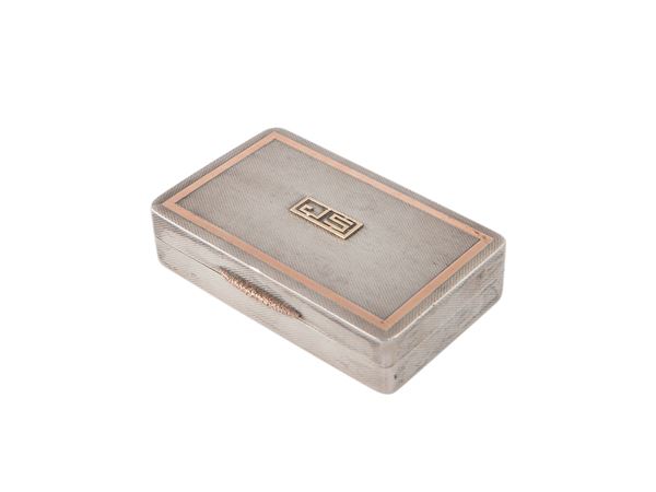 Silver cigarette case, Asprey