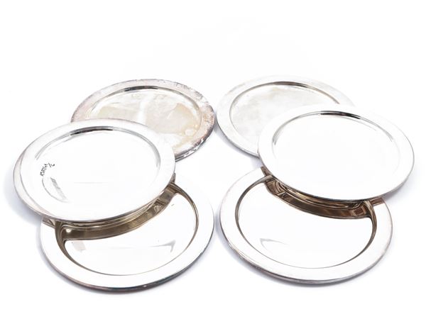 Set of six silver bread plates  - Auction The art of furnishing - Maison Bibelot - Casa d'Aste Firenze - Milano