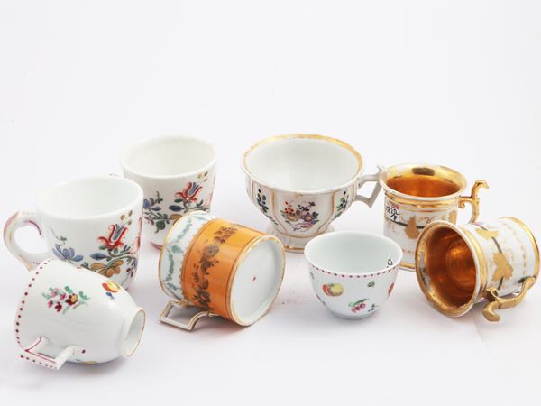Miscellany of collectible cups, 19th century