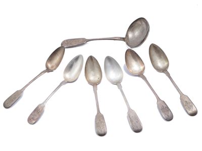 Set di Posate in Argento, Russia Fine del XIX Secolo
