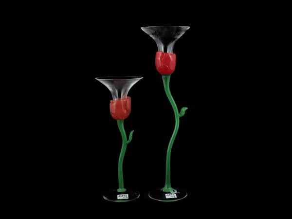 Two Barovier & Toso glasses from the B.A.G. series